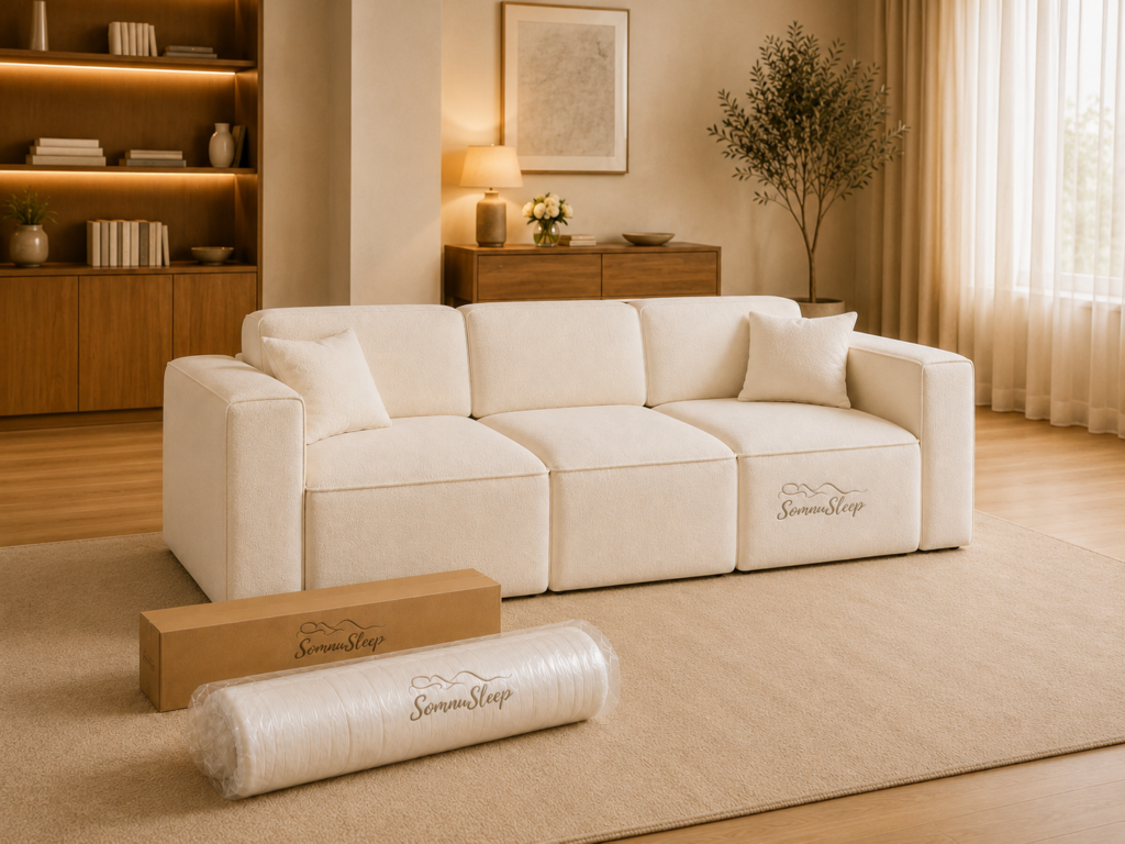 Vacuum compressed foam sofas for retailers and project buyers