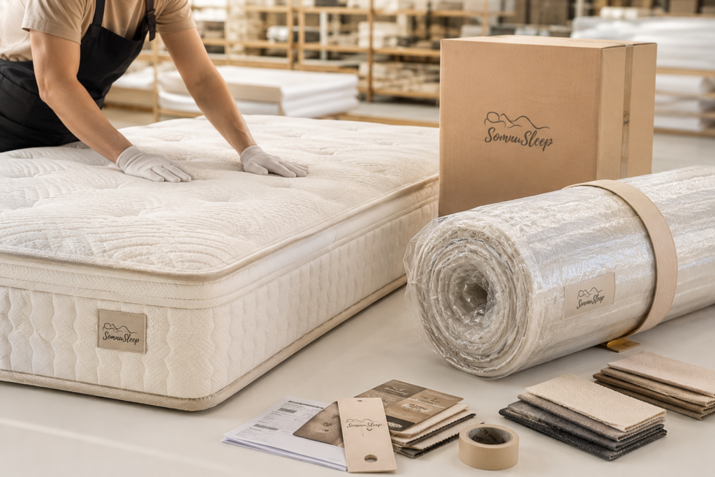 Mattress quality inspection and packaging materials