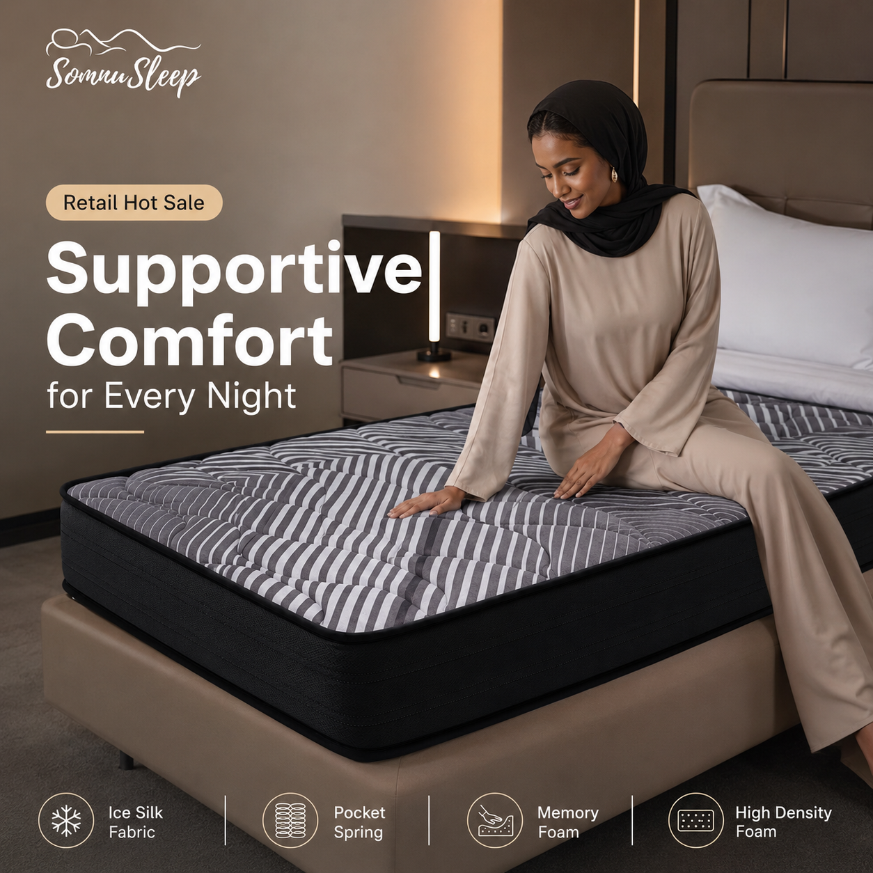 Cooling Memory Foam Mattress Comfort and Support