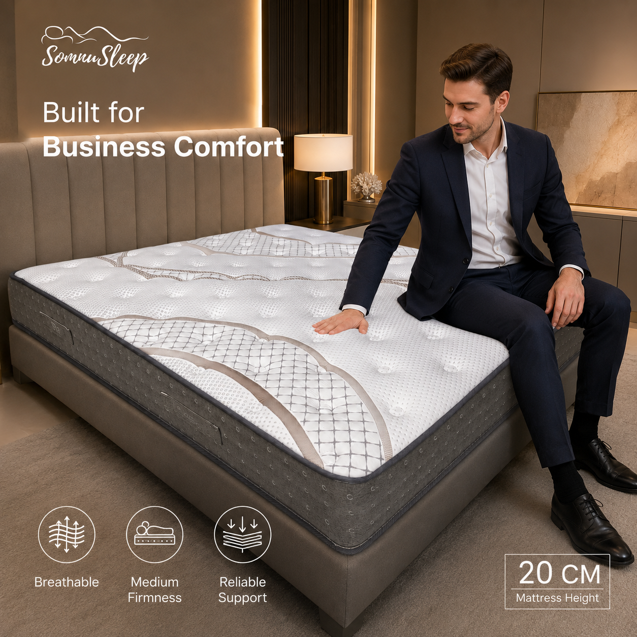 Medium Firm Tight Top Mattress Comfort and Support