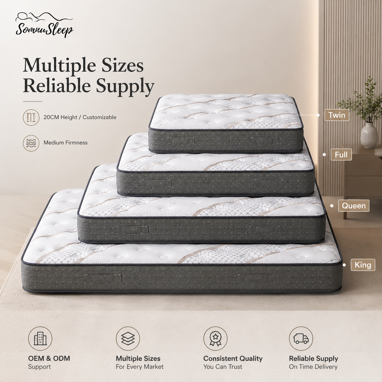 Twin Full Queen and King Tight Top Mattresses