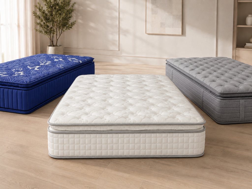 Pillow top pocket spring mattress collection