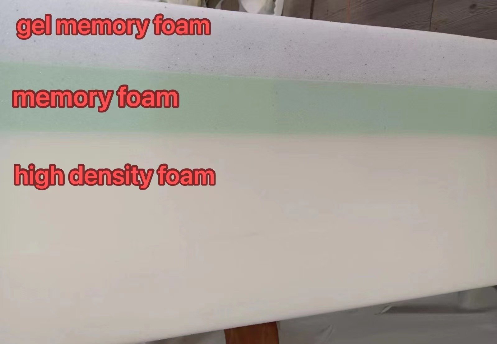 Foam mattress construction for wholesale and private label orders
